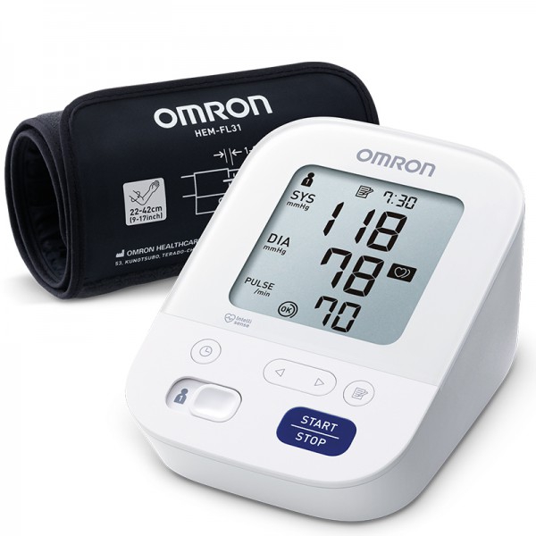 Monitor automatico della pressione arteriosa da braccio Omron M3 Comfort: risultati più rapidi e precisione clinicamente convalidata