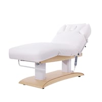Lettino elettrico per trattamenti Troch+ Spa: 3 sezioni e 4 motori con riscaldamento, funzione antigravità e memoria di posizione (bianco) Lettino elettrico per trattamenti Troch+ Spa: 3 sezioni e 4 motori con riscaldamento, funzione antigravità e memoria di posizione (bianco)