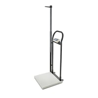 Bilancia bariatrica elettronica ADE (300 kg): con corrimano e dispositivo di misurazione dell'altezza