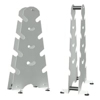 Set di manubri da 0,5 a 3Kg con supporto in metallo (Comprende coppia di manubri da 0,5kg, 1kg, 2kg, 3kg)