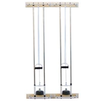 Puleggia a muro a due corpi