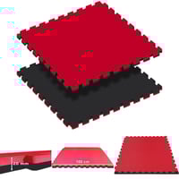 Tatami Puzzle reversibile Kinefis nero - rosso (spessore 20 mm)