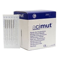 Aghi per agopuntura - Manico in acciaio senza testa tonda con guida a cinque aghi + Guida (Azimut)