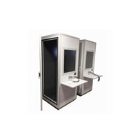 Cabina audiometrica SST80 80 x 90 cm: Classe I, prodotto medico CE e certificato di insonorizzazione