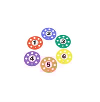 Set di sei dischi con buchi