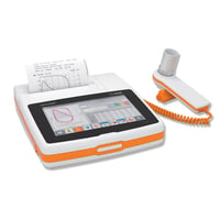 Spirolab Nuovo spirometro portatile: con ossimetria opzionale e schermo ad alta definizione, Bluetooth e turbina riutilizzabile