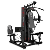 Macchina per bodybuilding Global Gym Plus BH Fitness – Combina una leg press da seduti e un flessore addominale con dip