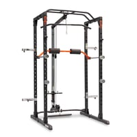 Power Cage con puleggia BH Fitness: supporto per le gambe, puleggia alta e bassa e supporto per disco
