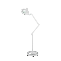 Lampada d'ingrandimento LED Mega+ a luce fredda con cinque ingrandimenti (base arrotolabile)