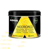 Nootropico con Ginkgo Biloba, Criniera di leone, Caffeina, Bacopa, Tirosina, Teanina e Huperzia Serrata Aldous (80 capsule)
