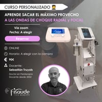 CORSO PERSONALIZZATO: Impara a sfruttare al meglio la terapia ad onde d'urto radiali e focali (Data: DA SCEGLIERE AL MOMENTO DELL'ACQUISTO)