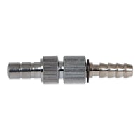 Raccordo per tubo Riester parte I (corto) e parte II (lungo), cromato lucido