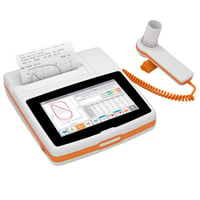 Spirolab Nuovo spirometro portatile: con ossimetria opzionale e schermo ad alta definizione, Bluetooth e 60 turbine monouso