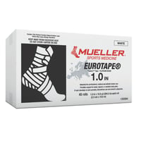 Confezione di nastro adesivo anelastico Mueller EuroTape® Platinum White per bendaggi funzionali - Vari formati