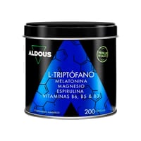 Triptofano con melatonina, magnesio, spirulina e vitamine Aldous (200 capsule)