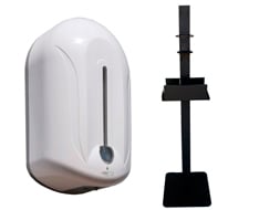 Supporti e distributori di gel idroalcolico