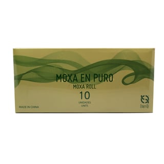 Moxa pura artemisia con fumo "Qing ai tiao" Ener-Qi (10 unità): Ideale per la moxibustione indiretta