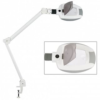 Lampada di ingrandimento LED a luce fredda Ampli con tre ingrandimenti (base di fissaggio a morsetto)