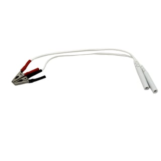 Set di cavi con clip a coccodrillo piccola da 1 cm: ideale per stimolatori di agopuntura