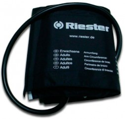 Polsino in velcro nero per tensiometro Riester. Taglia adulto (tre modelli)