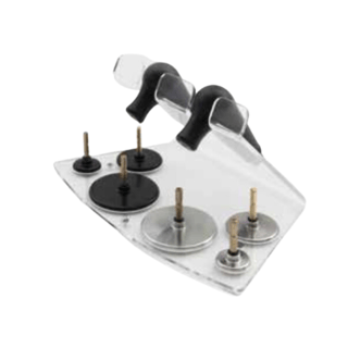 Supporto in plexiglass per accessori DiaCaRe 5000 e Tecar Beauty 6000 di Globus