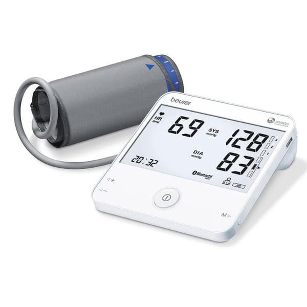 Misuratore di pressione sanguigna da braccio: Beurer BM-95 con ECG e Bluetooth Cardio Expert con funzione ECG, rilevamento di aritmie e Bluetooth