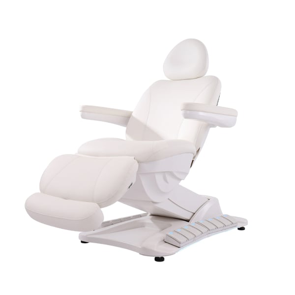 Lettino elettrico per trattamenti estetici Gir Plus con 4 motori e sistema elettrico avanzato.