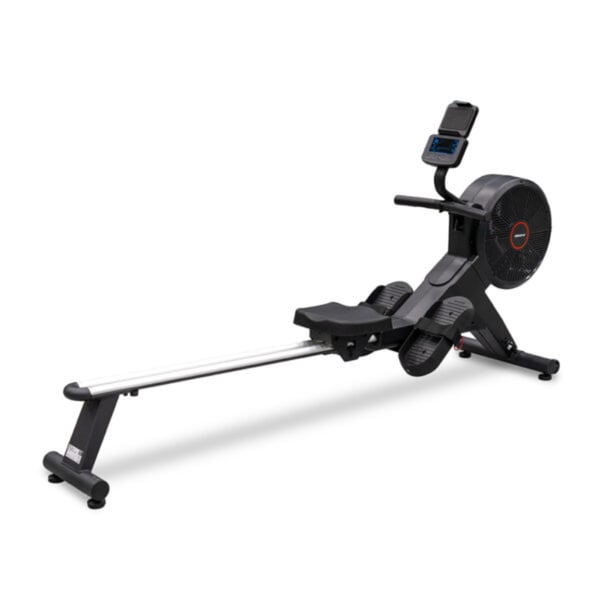 Vogatore per uso domestico: BH Fitness i.Hudson R325 con sistema di resistenza combinata ad aria e magnetica.