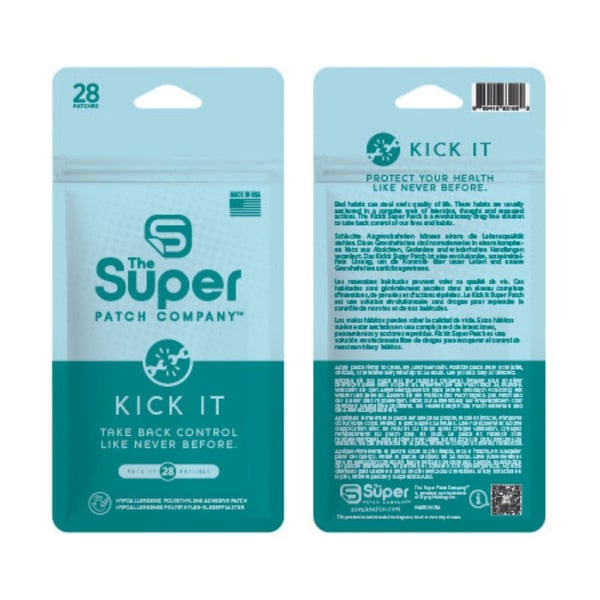 Kick It Super Patch - Confezione da 28 patch. Tecnologia vibrotattile non invasiva: un'alternativa innovativa pensata per aiutarti a raggiungere i tuoi obiettivi di benessere e cambiare le tue abitudini.