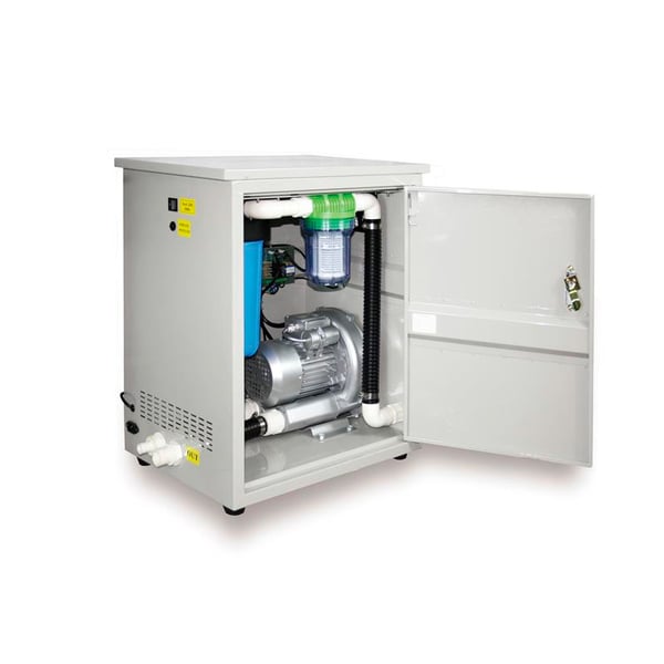 Attrezzatura odontoiatrica per aspirazione a secco technoflux carenatura monoposto