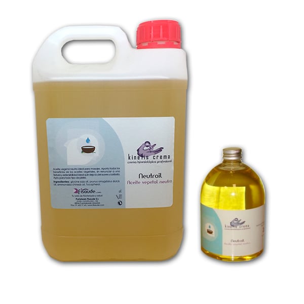 Olio da Massaggio Neutro (flacone da 5 litri) + 1 Flacone di Olio da Massaggio Neutro da 500 ml in REGALO