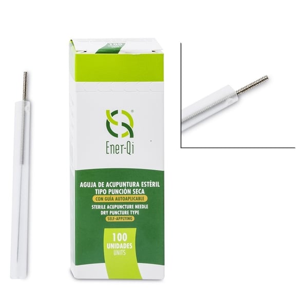 Ago per dry needling in silicone con guida autoapplicante EnerQi (100 unità - diverse misure)