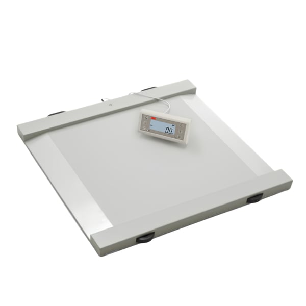 Bilancia elettronica per sedie a rotelle ADE. Portata 300 kg. Codice prodotto: M501680.