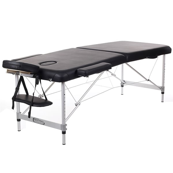 Camilla pieghevole in alluminio 2 corpi Kinefis Suprema Larghezza 55 cm (colore nero)
