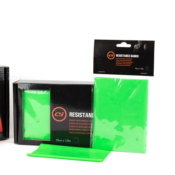 Elastici senza lattice - 1,5 metri (diversi colori - resistenze) - Scatola da 10 unità