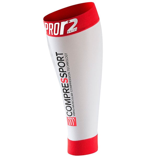 ULTIME MISURE - Compressport Pernera Pro Racing Calf R2 Swiss - Bianco