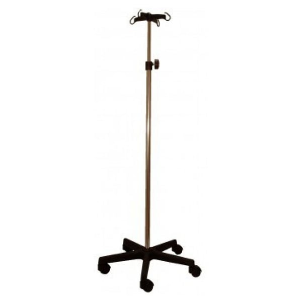 Portasiero Kinefis in acciaio cromato con base e quattro appendini in PVC