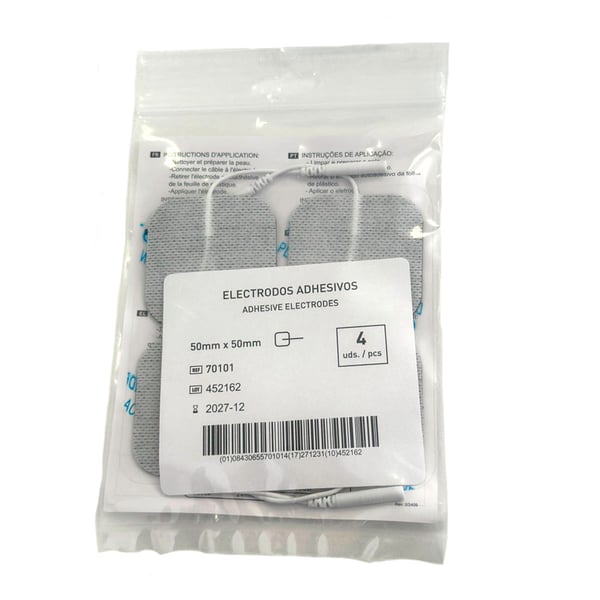 Elettrodi adesivi quadrati Cavo economico - (50x50 mm)