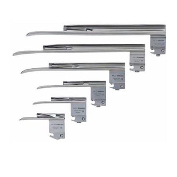 Spatola per laringoscopio Riester ri-modul con F.O. mugnaio smontabile