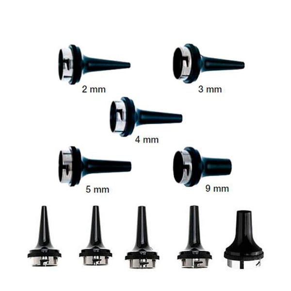Riutilizzabile speculum Riester auricolare, nero, nel sacchetto del PE (varie dimensioni)