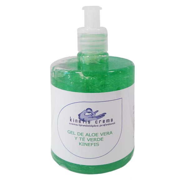 Gel di Aloe Vera Puro Arricchito con Tè Verde Kinefis 500 ml: Effetto rigenerante, idratante e antiossidante