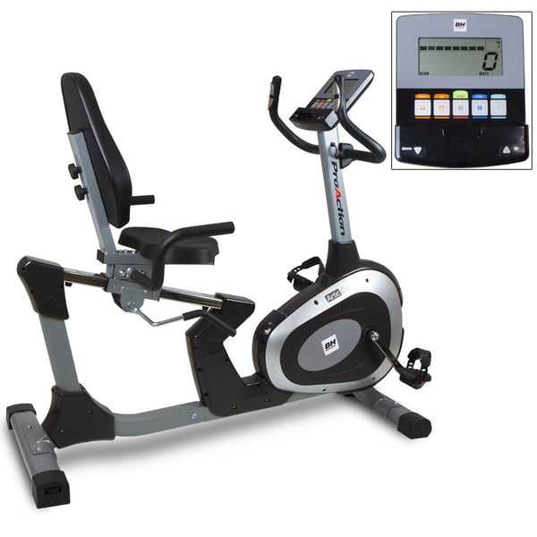 Cyclette reclinata Artic Comfort Program di Bh Fitness