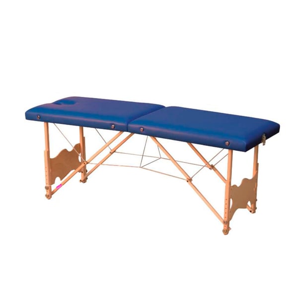 Lettino pieghevole in legno, 2 sezioni ed altezza regolabile Kinefis Spree 182 x 62