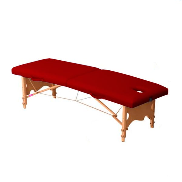 Lettino pieghevole in legno, 2 sezioni ed altezza regolabile Kinefis Sozh 182 x 62