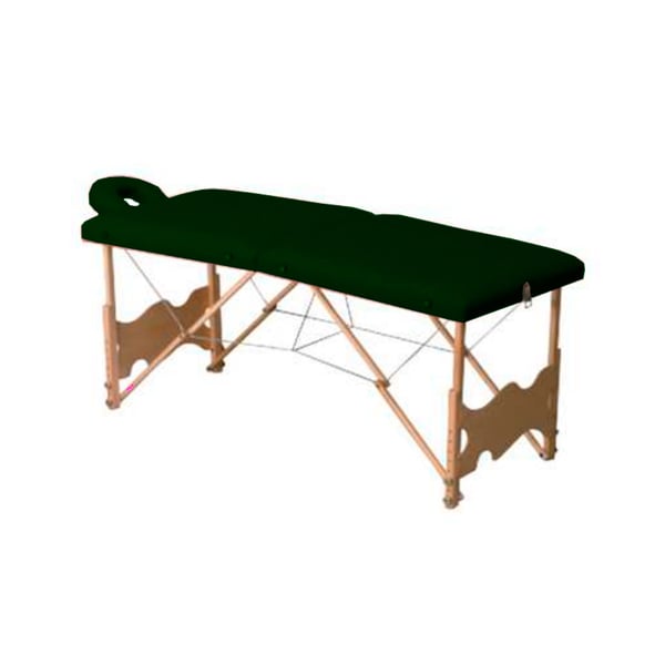 Lettino pieghevole in legno, 2 sezioni ed altezza regolabile Kinefis Onega 188 x 70