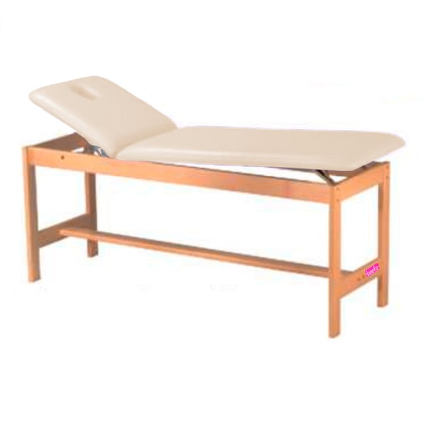 Lettino fisso in legno, 2 sezioni ed altezza fissa Kinefis Tyne 182 x 62