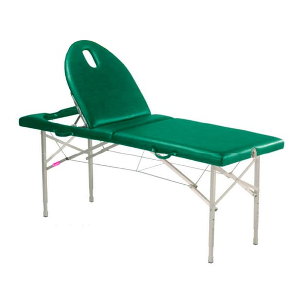 Lettino pieghevole in alluminio, 2 sezioni ed altezza regolabile Kinefis Llobregat 182 x 70