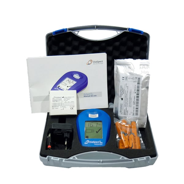 Custodia per analizzatore di emoglobina DiaSpect™ con Bluetooth: risultati in 1 secondo, portatile e preciso