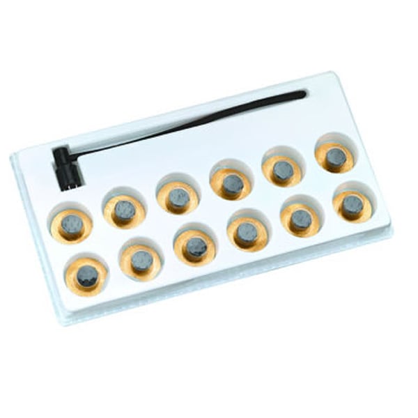 Martello a 7 Punte con 12 Testine di Ricambio Zenlong. Manico Flessibile in Corno di Bue