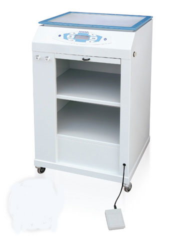 PODOTEC AVANT Unità completa di termoformatura, calore, pressatura, sottovuoto e TAD con piede girevole, cassetto e ripiani ( Ref: VN 810)